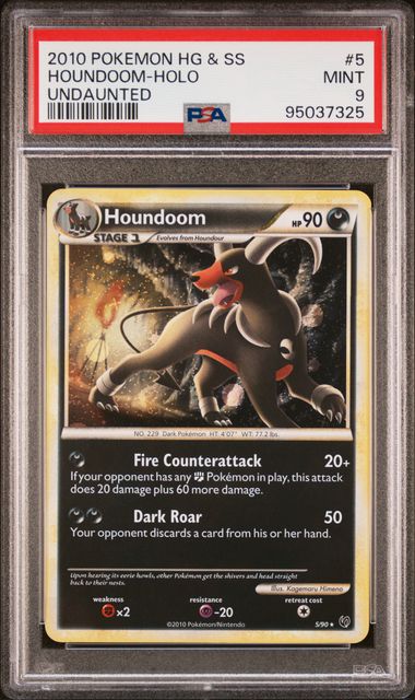 PSA 9 Houndoom Holo Undaunted #5