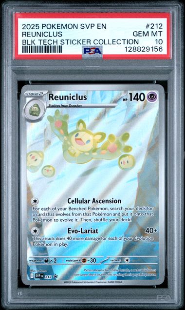 PSA 10 Reuniclus Black Bolt Promo #212
