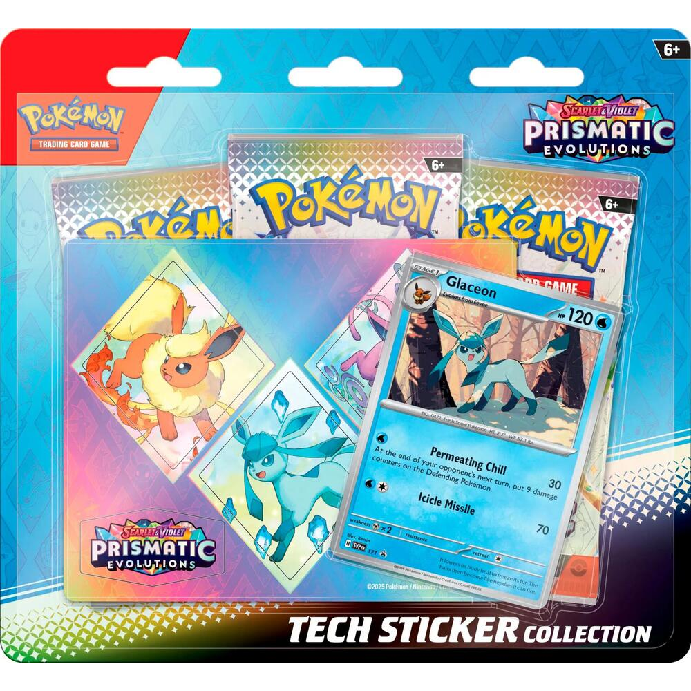 Prismatic Evolutions Tech Sticker (Glaceon)