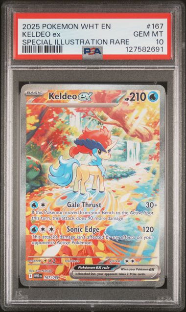 PSA 10 Keldeo ex White Flare #167