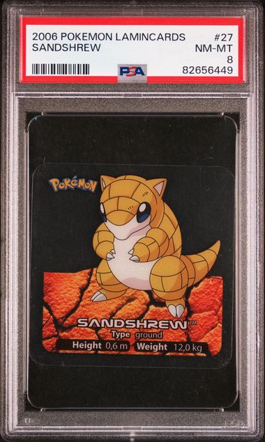 PSA 8 Sandshrew Pokemon Lamincards #27 image 0