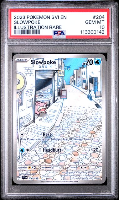 PSA 10 Slowpoke Scarlet & Violet Base #204 image 0