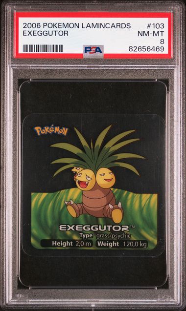 PSA 8 Exeggutor Pokemon Lamincards #103 image 0