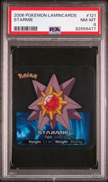 PSA 8 Starmie Pokemon Lamincards #121 image 0