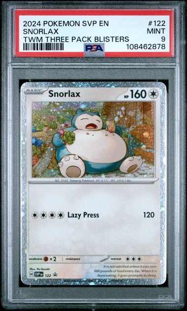 PSA 9 Snorlax Twilight Masquerade Promo #122 image 0