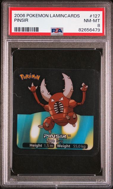 PSA 8 Pinsir Pokemon Lamincards #127 image 0