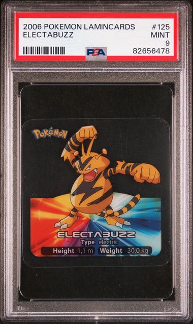 PSA 9 Electabuzz Pokemon Lamincards #125 image 0