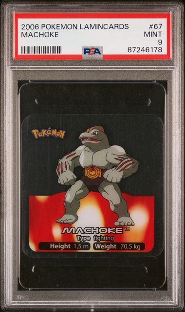 PSA 9 Machoke Pokemon Lamincards #67 image 0