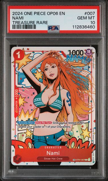 PSA 10 Nami Treasure Rare OP06 #007
