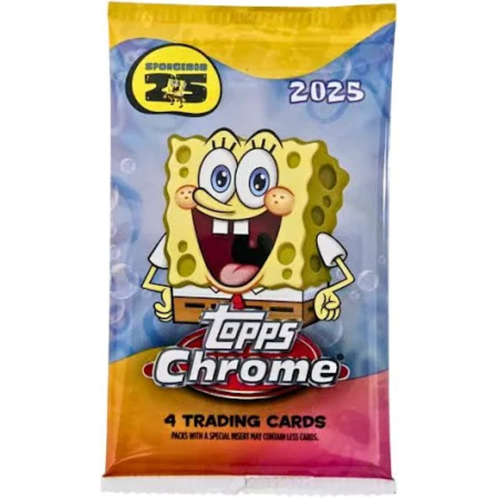 Spongebob 2025 Topps Chrome 25th Anniversary Pack image 0