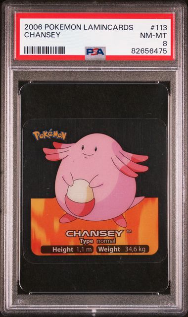 PSA 8 Chansey Pokemon Lamincards #113 image 0