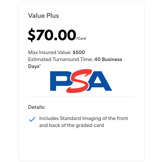PSA Value+ Grading Middle Man Service