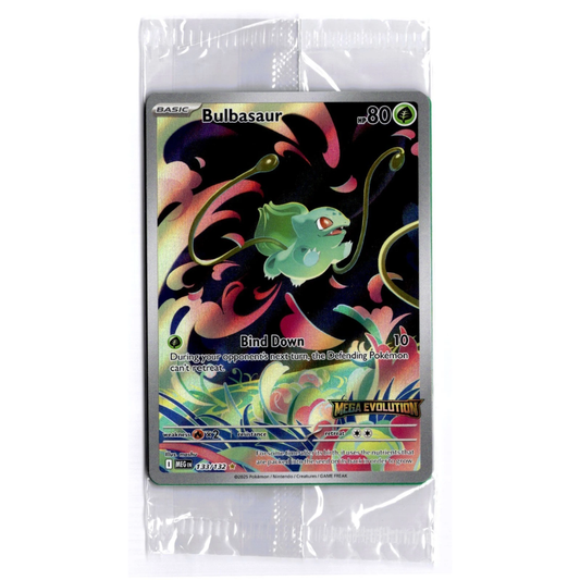 Bulbasaur 133 Sealed Mega Evolutions Box Topper Promo