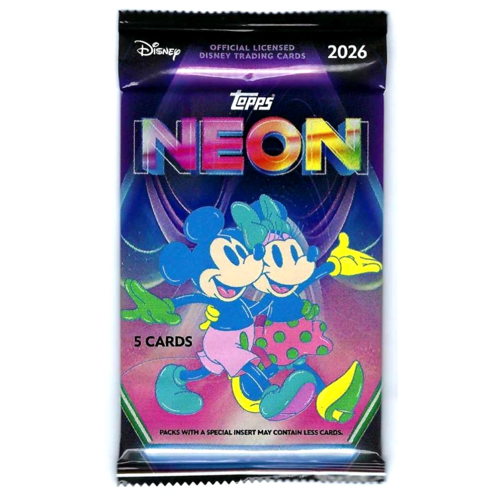 Disney Neon Topps 2026 Pack