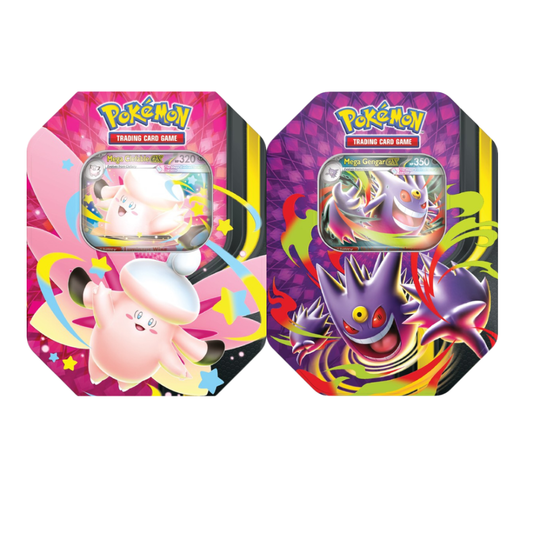 Mega Moonlit Tin Set of 2 (Mega Gengar + Mega Clefable)