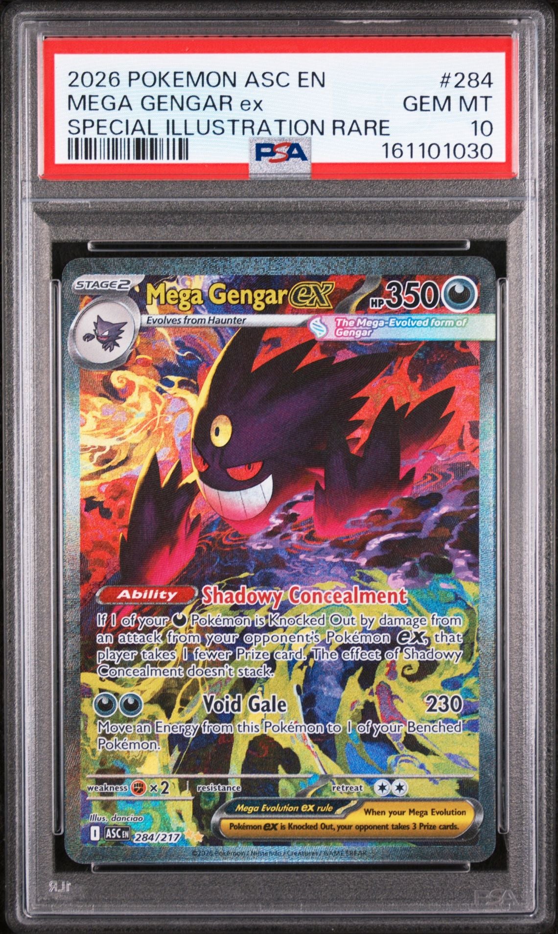 PSA 10 Mega Gengar ex Ascended Heroes #284