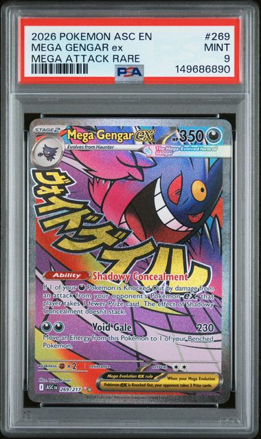 PSA 9 Mega Gengar ex Ascended Heroes #269
