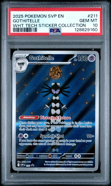 PSA 10 Gothitelle White Flare Promo #211