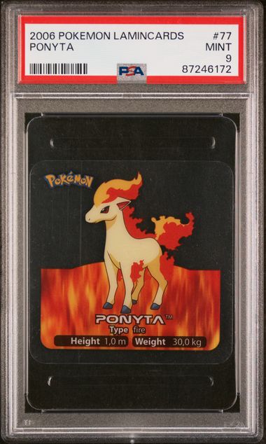 PSA 9 Ponyta Pokemon Lamincards #77 image 0