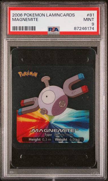 PSA 9 Magnemite Pokemon Lamincards #81 image 0