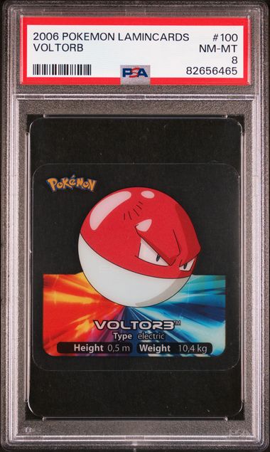 PSA 8 Voltorb Pokemon Lamincards #100 image 0