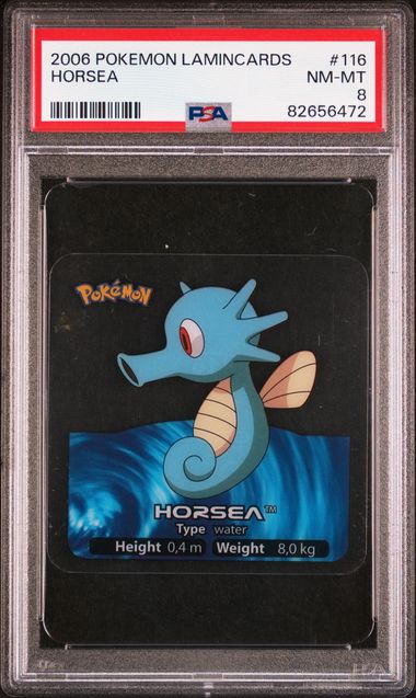 PSA 8 Horsea Pokemon Lamincards #116 image 0