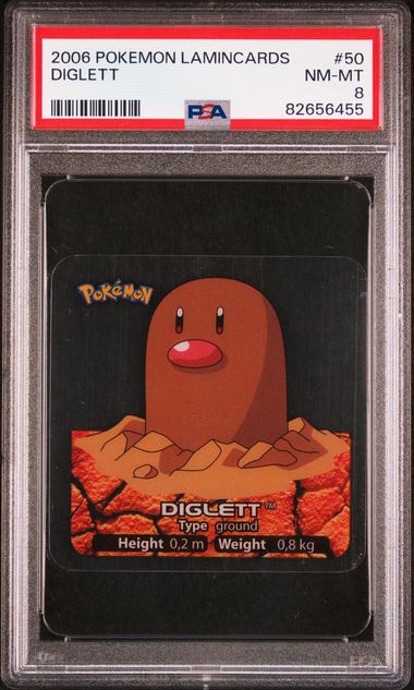 PSA 8 Diglett Pokemon Lamincards #50 image 0