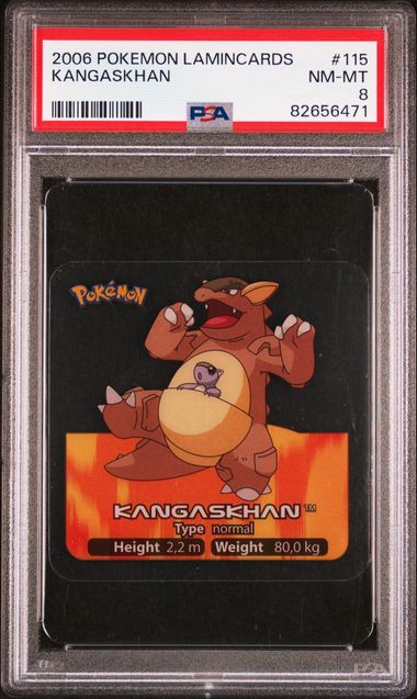 PSA 8 Kangaskhan Pokemon Lamincards #115 image 0