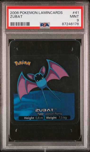 PSA 9 Zubat Pokemon Lamincards #41 image 0