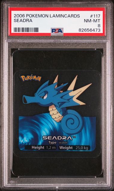 PSA 8 Seadra Pokemon Lamincards #117 image 0