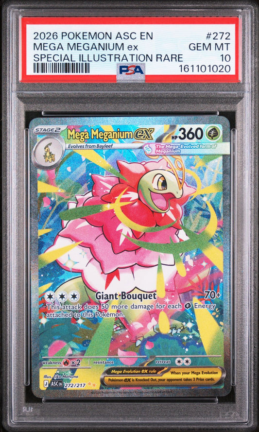 PSA 10 Mega Meganium ex Ascended Heroes #272