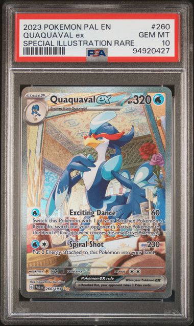 PSA 10 Quaquaval ex Paldea Evolved #260