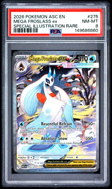 PSA 8 Mega Froslass ex Ascended Heroes #275