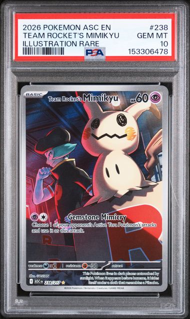 PSA 10 Team Rocket's Mimikyu Ascended Heroes #238