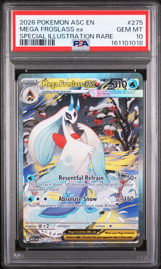 PSA 10 Mega Froslass ex Ascended Heroes #275